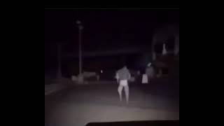 Jungkook running over someone with his car.