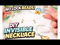 Invisible Necklace Without Crimp Beads 😍 | No Tools DIY at Home | Trending Invisible Chain