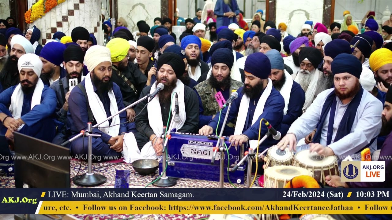 048 Mumbai 24Feb2024 SatEve Rainsabai Keertan Bhai Paramjit Singh Jee Phagwara