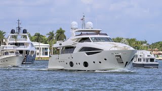 Fort Lauderdale Mega Yachts and Boats. The day after the Boat Show "FLIBS2019" 1 Compilation -4k