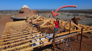 We're Getting High! The Trusses Complete On Our Pole Barn House