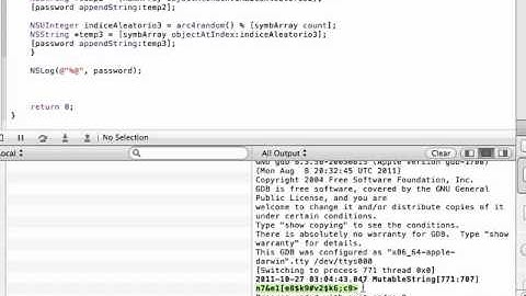 Objective C. Tut 26. Parte 3. Variable Aleatoria, Strings y Arrays. (Español Latino).