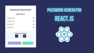 Password Generator Application - Beginner React JS Project (2022)