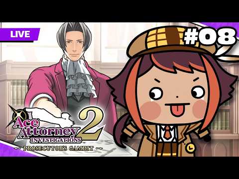 [Let's Play] Ace Attorney Investigations 2: Prosecutor's Gambit #8 [EN - Twitch] | HOKU 🦉