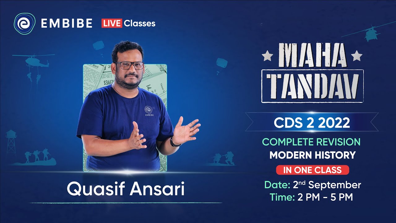 Modern History Complete Revision in One Class | For CAPF, CDS & NDA 2024 | History By Quasif Ansari