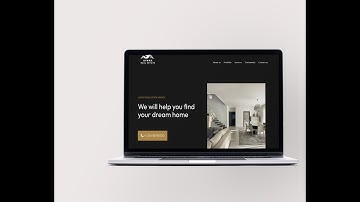 Real Estate Website Template Wordpress Black design
