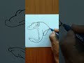 How to draw angry fish shorts ytshorts trending viral  easy drawings  magic drawings fish