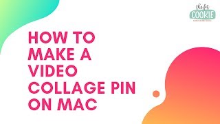 How to make video still image collage pin