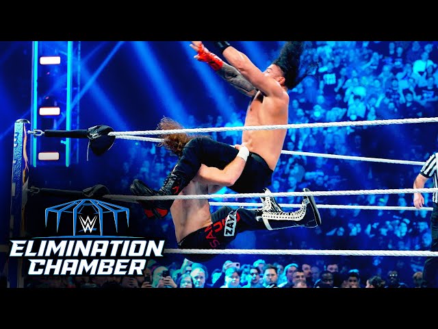 Full Roman Reigns vs. Sami Zayn WWE Elimination Chamber 2023 highlights class=