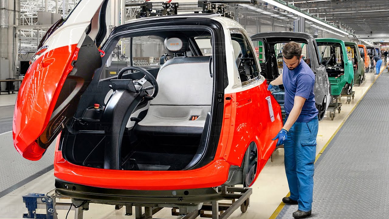 Inside Modern Italian Factory Producing Futuristic-Looking Tiny Electric Car