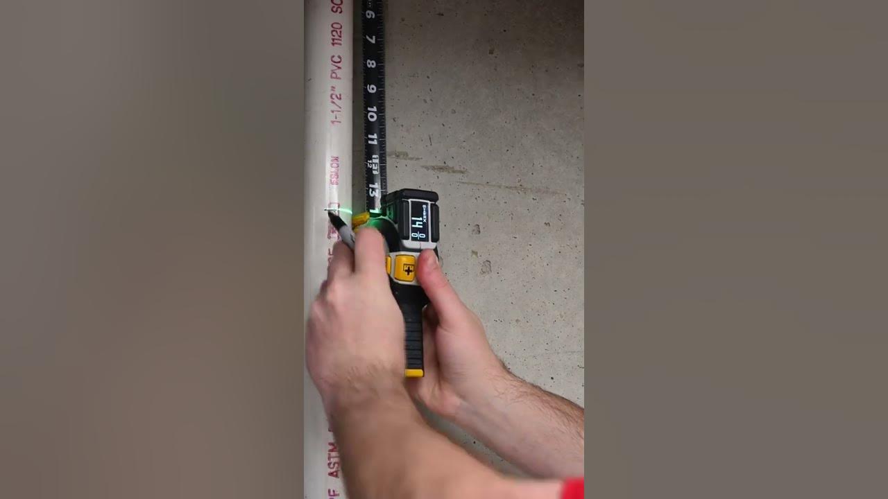 The first digital tape measure laser line extension is great for picking up  centerlines of round objects