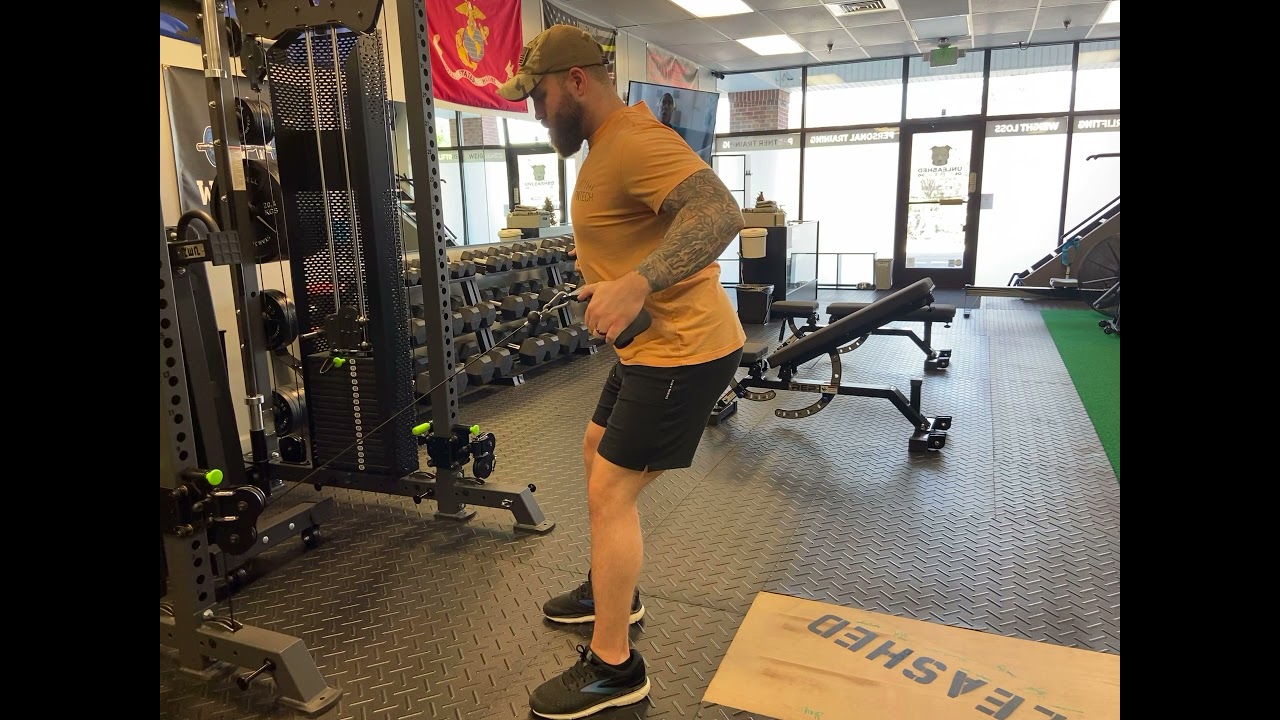 Cable Standing Wide Grip Row - YouTube