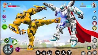 Super Red Grand Robot Car Bike Jet Transform 3D Game  screenshot 5