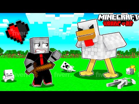 MINECRAFT HARDCORE ❤️ ABER alle HÜHNER HASSEN mich... 🐔