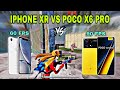 IPHONE XR VS POCO X6 PRO 5g 60FPS VS 90FPS 1v1 BATTLE INSTENT FIGHT 🔥