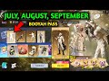 July August September Booyah Pass Full video 😱 Free Fire 9th Anniversary Event & Exclusive Update