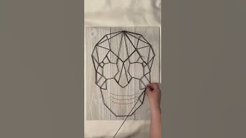 Skull string art - an easy and fun DIY project