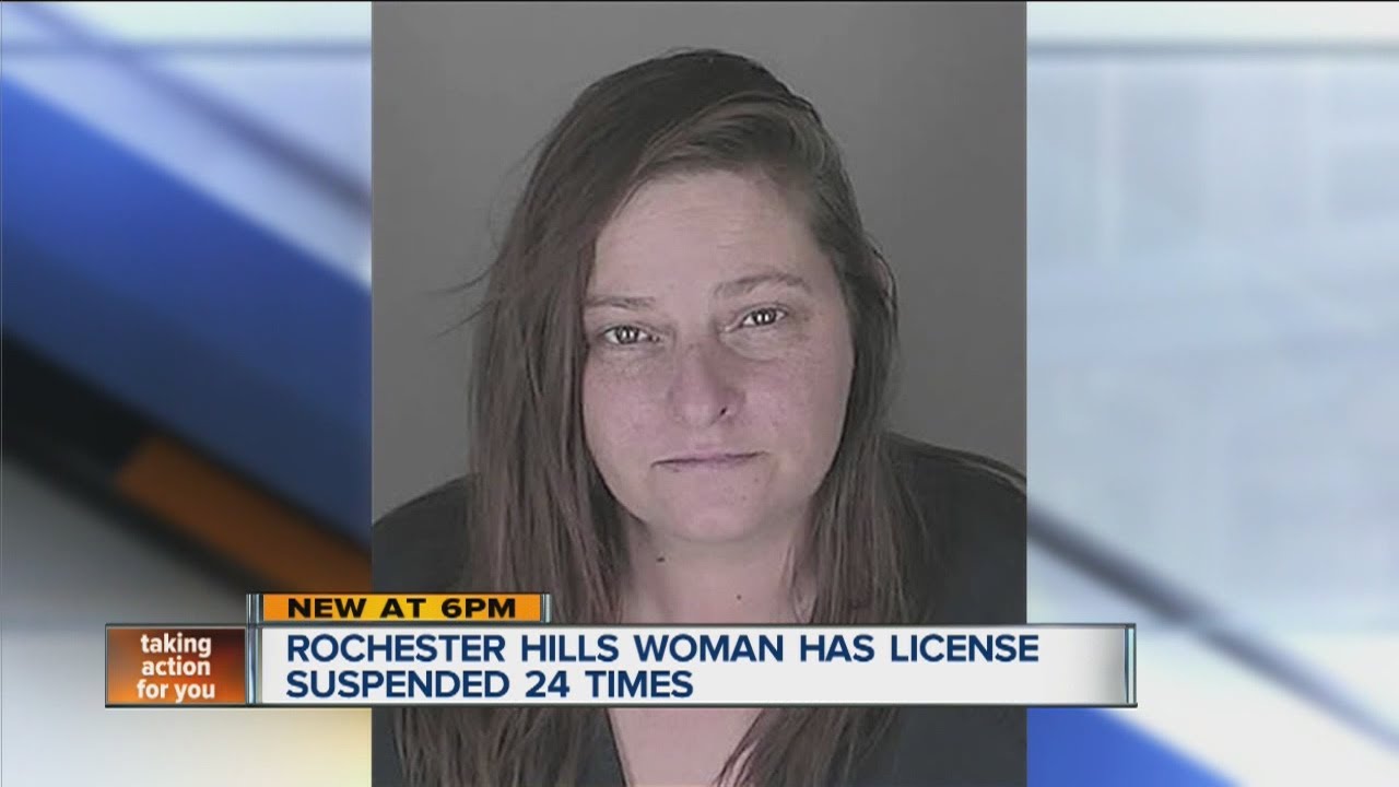 Woman has had license suspended 24 times