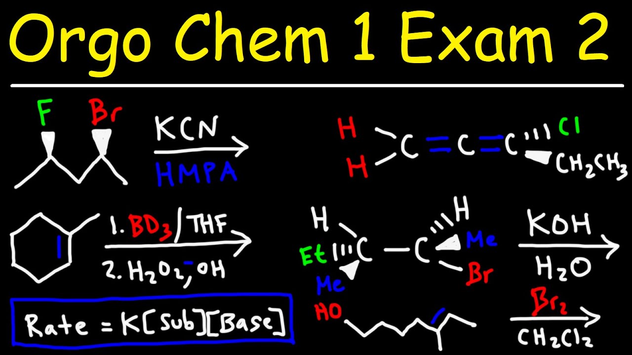 ⁣Organic Chemistry 1 Exam 2 Review Questions