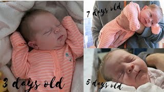 NEWBORN BABY - 3 DAYS OLD, 5 DAYS OLD & 7 DAYS OLD