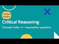 Critical Reasoning | Assumption Questions Tricks | PYQ | XAT 2022 | GMAT | CAT | Priyasha Das |
