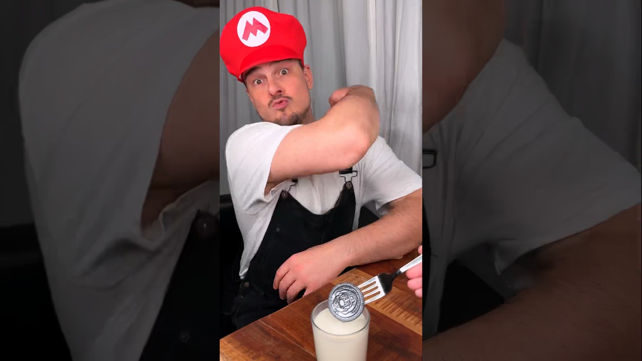 How to share COOKIES and MILK with your sibling properly, like Mario bros?😎❤️🍪| CHEFKOUDY