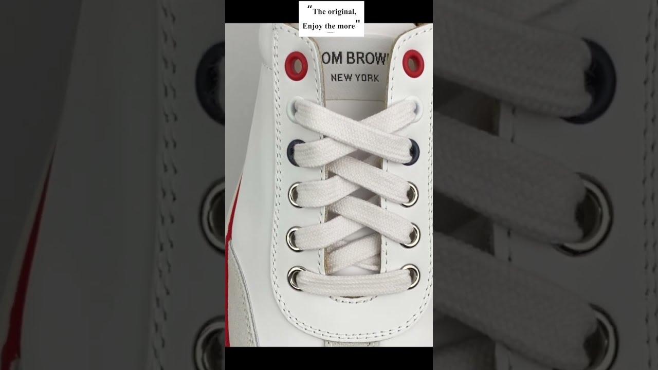 Thom Browne｜SNEAKERS (MFD137A 06107 100) Rwb Low-Top Leather Sneaker | Thom Browne