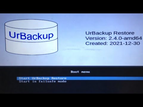 How to restore Windows OS from urBackup server