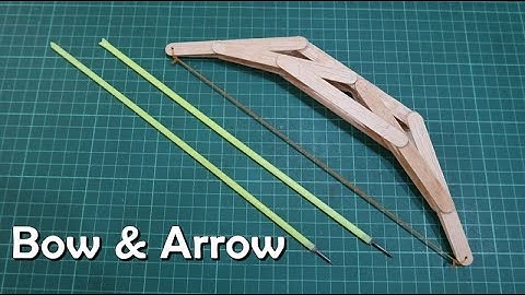Making a popsicle stick bow & straw arrow