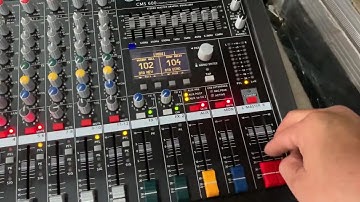 Cách Chỉnh Micro Không Hú, Hay Trên Bàn Mixer Dynacord CMS-600 Loại 1 Bản Ngắn.