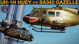 UH1H Huey vs SA342 Gazelle: Dogfight | DCS WORLD