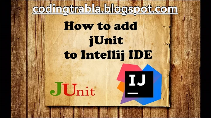 How to add jUnit to Intellij IDEA IDE byNP