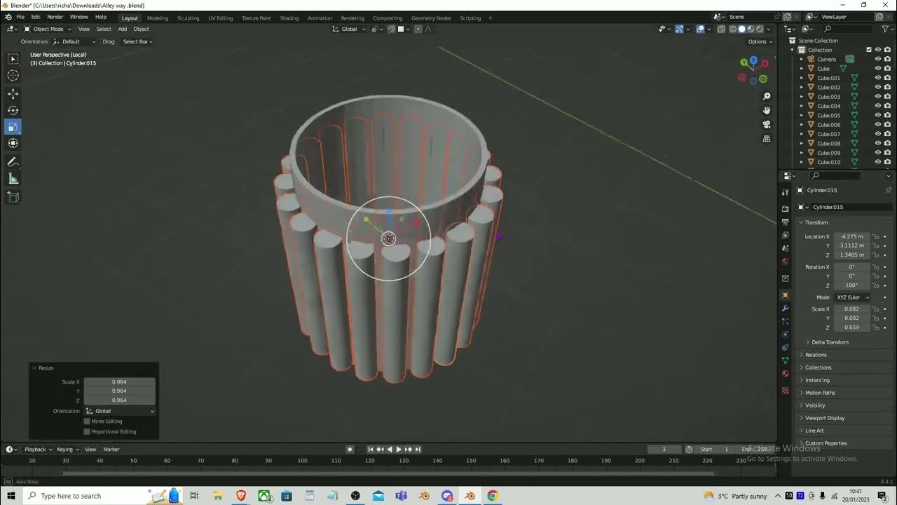 Blender Alley way untextured YouTube
