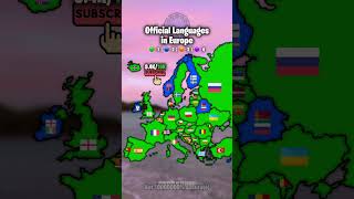  languages in Europe. #europe #map #geography #history #flag #language #countryballs #viral