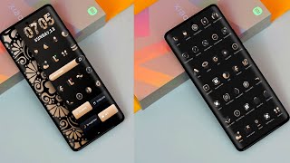 The LuX Gold icon Setup || The Nova Launcher Home Screen Setup || Android🔥 screenshot 4