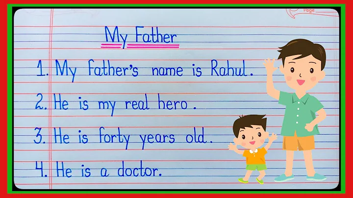 10 Lines On My Father In English | Essay On My Father In English | My Father Essay 10 Lines |