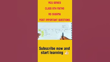 R D Sharma Class 9th #Maths #Chapter1 MCQ with Solution #2025  #NumberSystem #shorts #class9