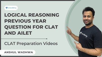 CLAT Preparation Videos | Logical Reasoning | Previous year question for CLAT and AILET | Anshul