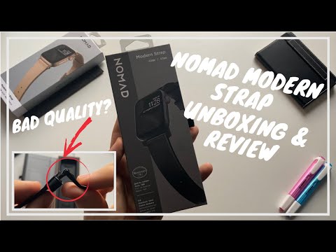 Nomad Modern Strap for the Apple Watch | UNBOXING & REVIEW | BAD QUALITY? -  YouTube