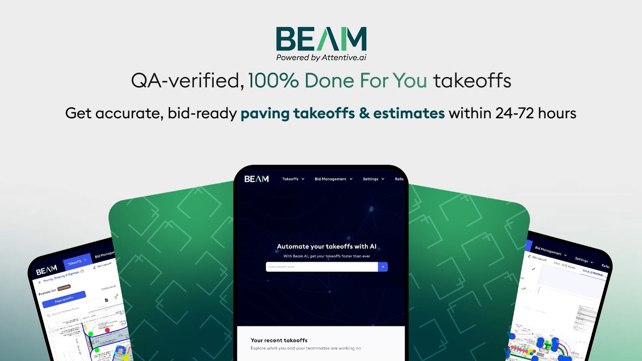 How Beam AI Automates Paving Takeoffs and Estimates| Trade Demo