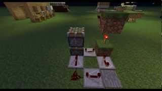 Minecraft Compact Vertical Two Piston Lift Tutorial
