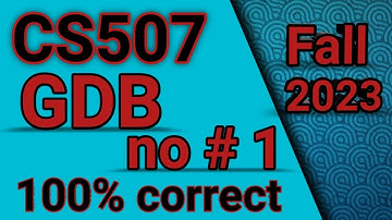 CS507 GDB  no 1 solution 2023 || cs507 gdb no 1 || Fall 2023 #learningpoint