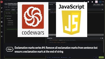 [ 8 kuy ] Exclamation marks series #4 / codeWars / javaScript .