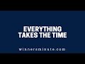 Everything Takes Time | The Winner's Minute With Mac Hammond