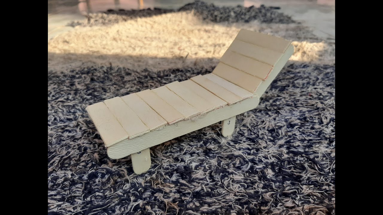 Making Beach bed with popsicle stick|DIY|