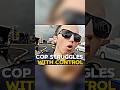 Cop struggles to keep control