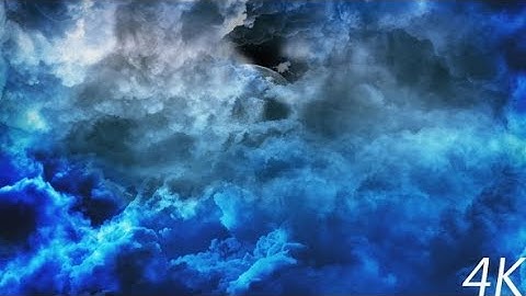 Flying Through Abstract Blue Night Clouds to Big Moon | Motion Graphics - Videohive template