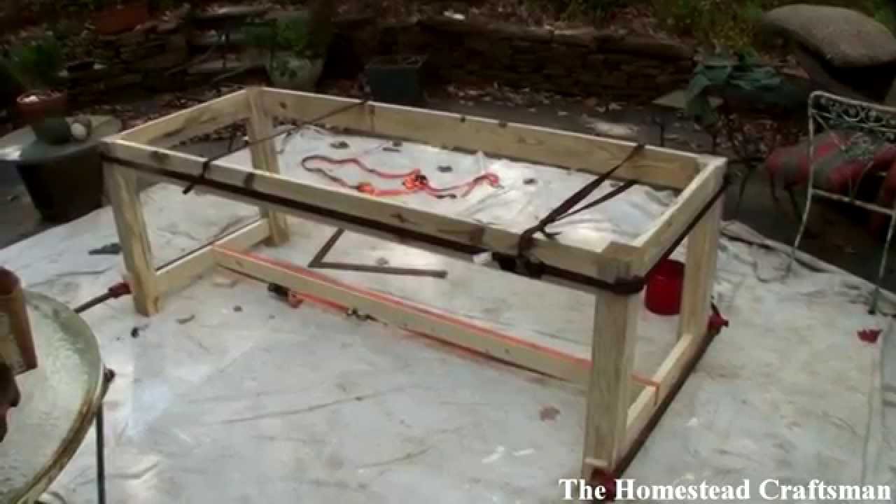 Assembling a Table Base with Mortise and Tenon Joints 