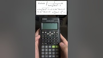 Calculator Techniques for Indefinite Integrals Using Casio fx- 570 ES Plus  (Tagalog/Filipino Math)