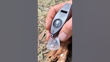 Starting a fire with a magnifying glass. #bushcraft #survival #outdoors